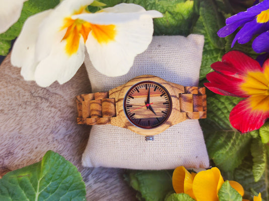 Orologio in Legno di zebrano