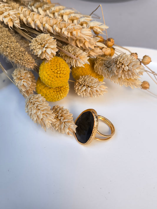 Anello regolabile in onice