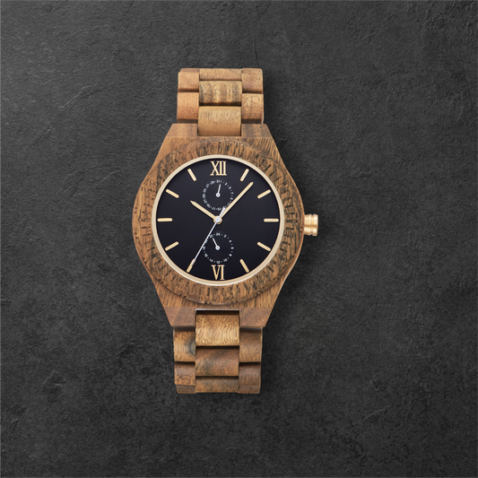 Orologio in sandalo verde