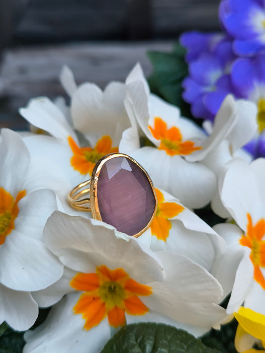 Anello regolabile in ametista