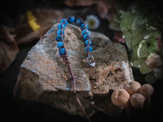 Bracciale in pietra intrecciato in agata