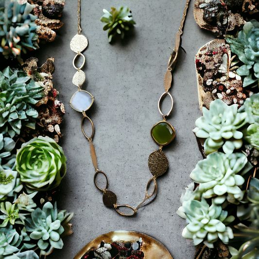 Collana in acciaio dorato