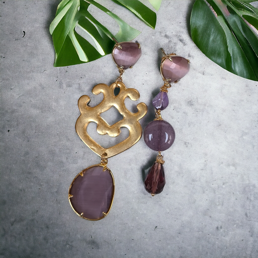 Orecchino Pendente in Pietra