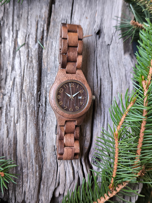 Orologio in Legno di noce indiano