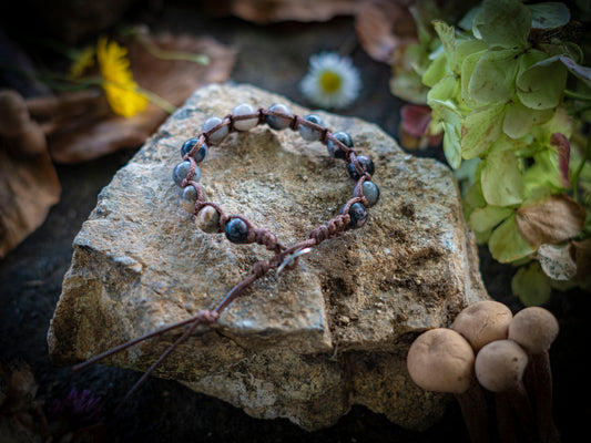 Bracciale in pietra intrecciato mokaite