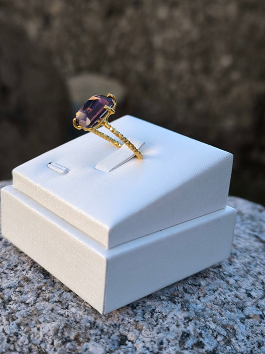 Anello regolabile in ametista