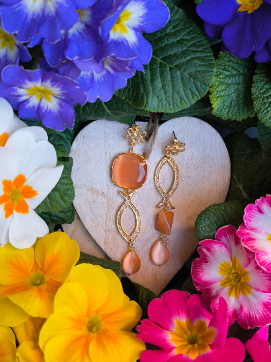 Orecchino Pendente in Pietra