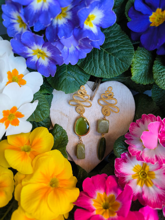 Orecchino Pendente in Pietra