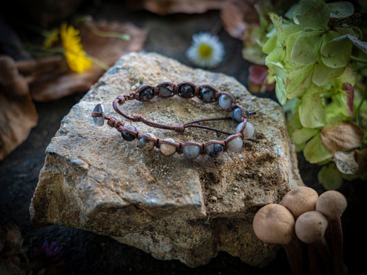 Bracciale in pietra intrecciato mokaite