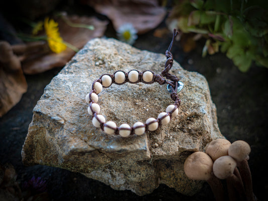 Bracciale in legno di nim intrecciato