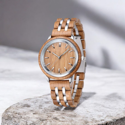 Orologio in legno di rovere