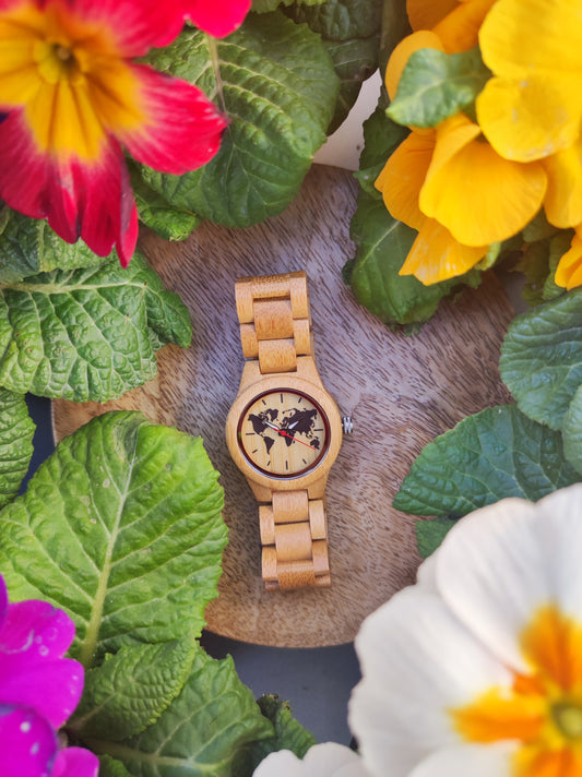 Bamboo Wood Clock